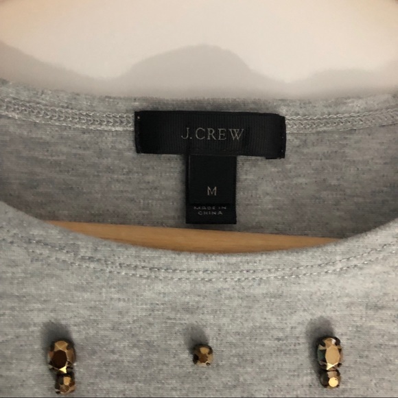 NWOT | J. Crew Jeweled Top | Short Sleeve | Size M - Picture 2 of 5